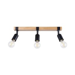 Spot Sollux SL.1297 ZUCA 3xE27/15W/230V negru
