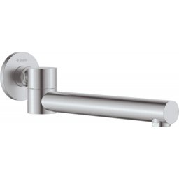 PIPĂ CADĂ ROTUNDĂ CASCADA - finisaj oțel periat : NAC_F87K