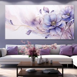 Tablou Canvas Purple Soft Love BYL1 (Dimensiune LxH: 140x70cm)