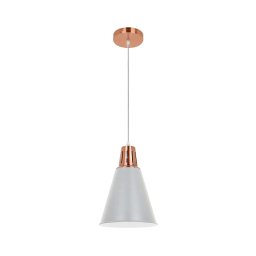 Klausen KL 6238 - Lustr SHADE 1xE27/15W/230V cu cablu cupru/gri