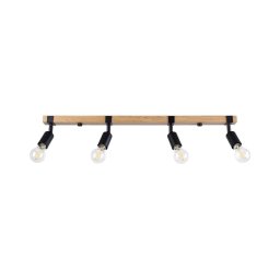 Spot Sollux SL.1298 ZUCA 4xE27/15W/230V negru