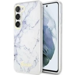 Husa Guess GUHCS23MPCUMAH S23+ S916 white/white hardcase Marble