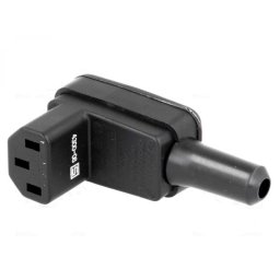 Conector de alimentare IEC C13 unghi max 8mm 250V/10A, 4300.0609