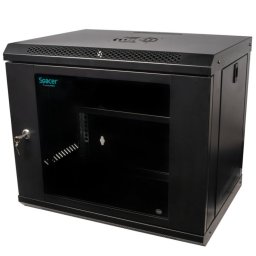 Cabinet 19" 9U 500x450mm Flatpack montare perete, Spacer SPCW-9U-450-BK-02