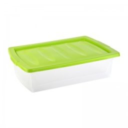 Cutie depozitare cu capac si roti FLEX 30 L 58x39x16 cm