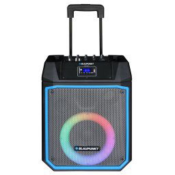 Boxa portabila Blaupunkt MB08.2, Bluetooth, Karaoke, 600W, Negru/Albastru