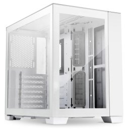 Carcasa Lian Li O11 Dynamic Mini, Tempered Glass, Mid-Tower, fara sursa, Snow Edition