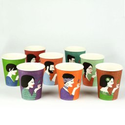 Covim Mix Colors pahare carton 170ml bax 3000 buc