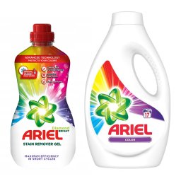 Pachet Ariel Detergent lichid Color 935ml si Stain Remover Gel 950ml