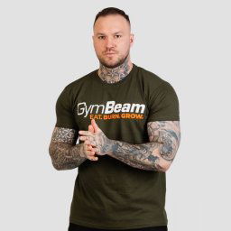 GymBeam Tricou Grow Military Green XXL