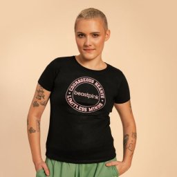 BeastPink Tricou pentru femei Serenity Black XXL