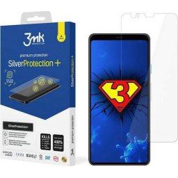 Folie protectie ecran antimicrobiana 3mk Silver Protect+ pentru Google Pixel 4, Montaj umed