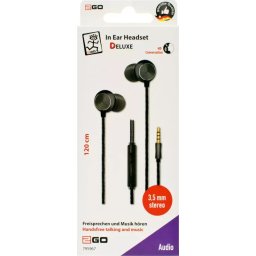 Casti In-Ear Stereo-Headset Deluxe-Negru