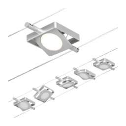 Paulmann 94420 - Set 5xLED/4,5W sistem complet cu cablu MAC 230V crom mat