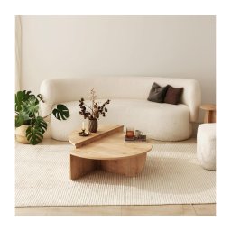 SET 2x măsuță de cafea PODIUM maro