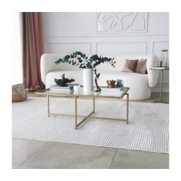 Măsuță de cafea SUN 35x94 cm auriu/transparent