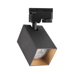 Spot pentru sistem de șină SQUARE 1xGU10/10W/230V negru