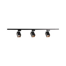Spot pentru sistem de șină SQUARE 3xGU10/10W/230V + 1 m sistem de șină