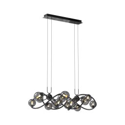 Lustră LED pe cablu NANCY Wofi 7014-1405 14xG9/3,5W/230V negru/crom