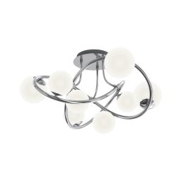 Lustră LED aplicată NANCY Wofi 9014-807 8xG9/3,5W/230V crom lucios