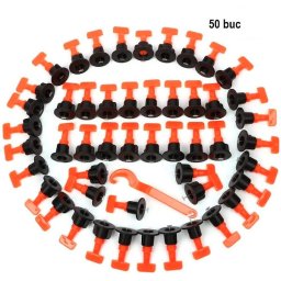 Set 50 tije refolosibile 1.5 mm sistem nivelare gresiei/faianta sau placi ceramice
