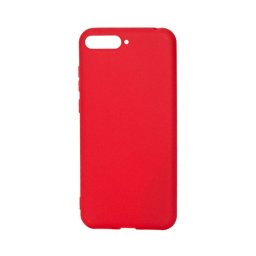 Husa Lemontti Silicon Silky Rosu pentru Huawei Y6 2018