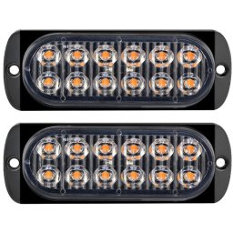 Set doua proiectoare cu 12 Leduri 36W 2 Fire Lampi Gabarit