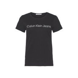 CALVIN KLEIN T-Shirt Core Instit Logo Slim Fit Tee J20J220253 BEH ck black