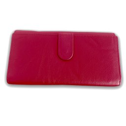 Cadou Femei Portofel Dublu Red - piele naturala