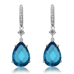 Cercei Borealy Argint 925 Topaz Blue Dream