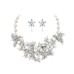 Set Borealy Pearl Colier si Cercei Opulent Luxury Wedding