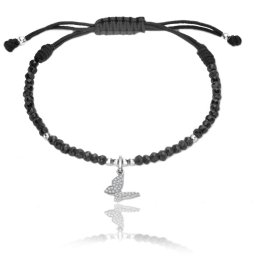 Bratara Borealy Aur Alb 9 K Diamond Butterfly
