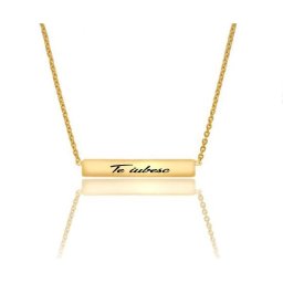 Colier Borealy Aur Galben 9 k Rectangular Bar