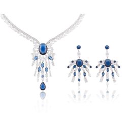 Royal Blue Colier si Cercei Borealy