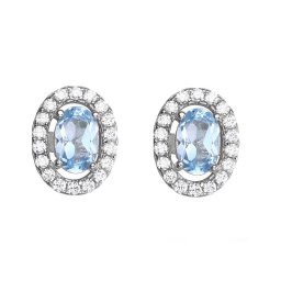 Cercei Blue Ciel Natural Blue Topaz