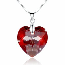 Red Heart Swarovski Lantisor Argint 925