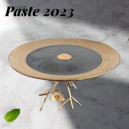 Platou Damasc Gold