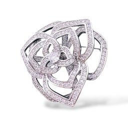 Brosa Borealy Flower Rose Esarfa Matase