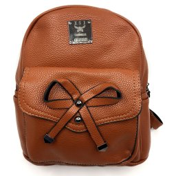 Rucsac dama Borealy, Pretty Bow, din piele ecologica