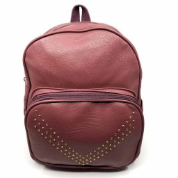 Rucsac dama Borealy, Berry Shade, din piele ecologica