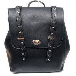 Rucsac dama Borealy, Sophisticated Black, din piele ecologica