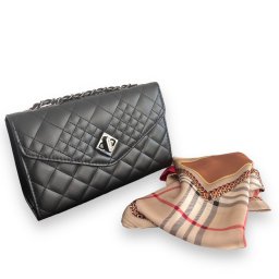 Geanta Lady Black si Esarfa Chic by Borealy