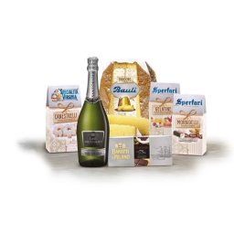 Cos de Craciun Dolce Natale, Pandoro - 6 piese, made in Italy