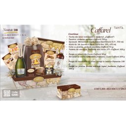 Cos de Craciun Caffarel - 12 piese, made in Italy