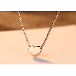 Colier Borealy Argint 925 Pink Heart - Cadou Valentine s Day