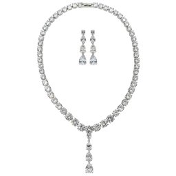 Set Colier si Cercei Crystal Square Bride by Borealy