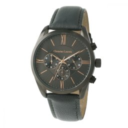 Ceas Cronograf Textus Leather Grey Christian Lacroix si Batista Matase by Borealy