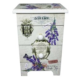 Cutie Bijuterii Lemn Lavender