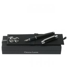 Black Executive Stilou si Butoni Christian Lacroix Batista Matase Borealy