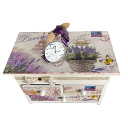 Cutie Bijuterii Beautiful Spring Flowers Cadou Ceas Lavander Quartz